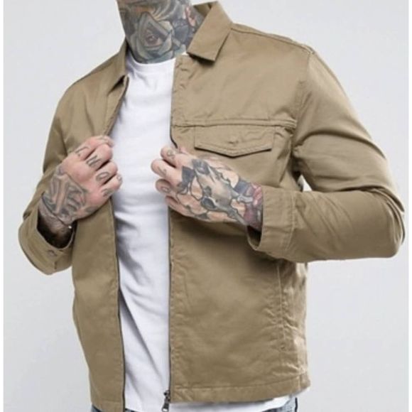 NEW Mens Small LEVI'S LEVIS Harrington Trucker Military Jacket Coat 328480002 - Picture 2 of 8